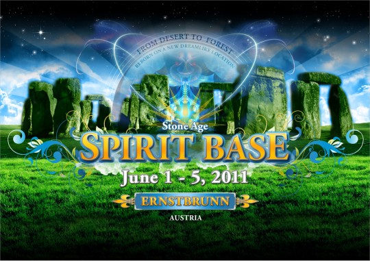 Spirit Base 2011 Psychedelic Trance Festival Flyer